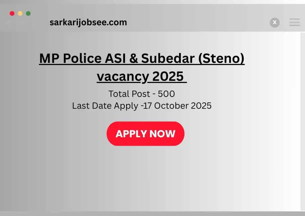 MP Police ASI Subedar MPESB MP Police ASI Subedar MPESB